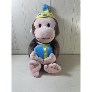 Curious George Plush Stuffed Animal with birthday present